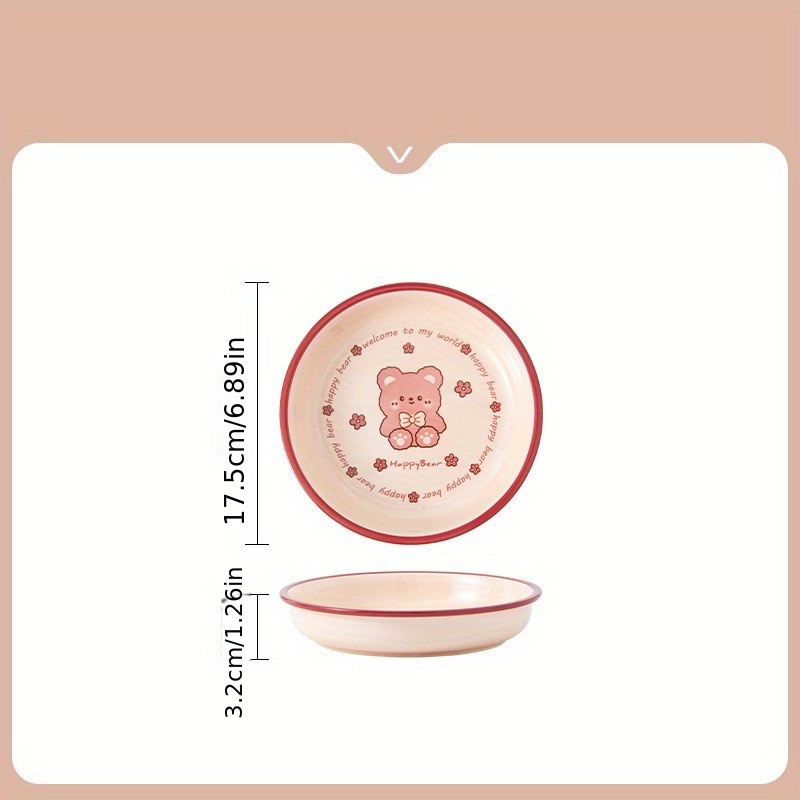 1pc Set Stoviglie In Ceramica Rosa Carino Beer - Temu Italy