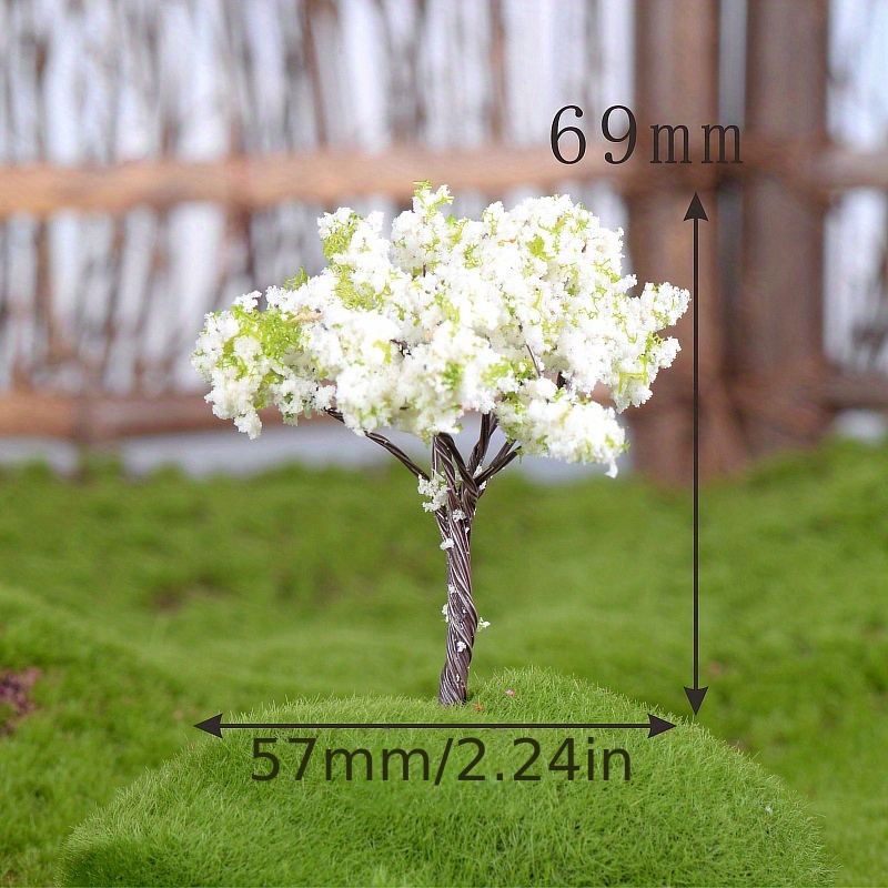 Model Trees And Artificial Moss Rocks/wooden Base, / Mixed Model Tree  Scenery, Fake Trees For Diy Crafts, Building Model, Scenery Landscape  Natural Green - Temu Japan