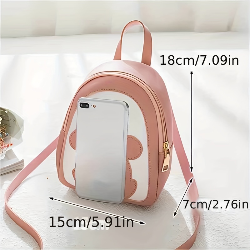 Cartoon Pattern Mini Zipper Backpack Women's Bags