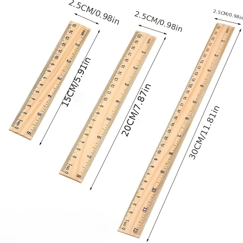 20cm Wooden Scale Ruler, For Kids, Size: 7 Inch