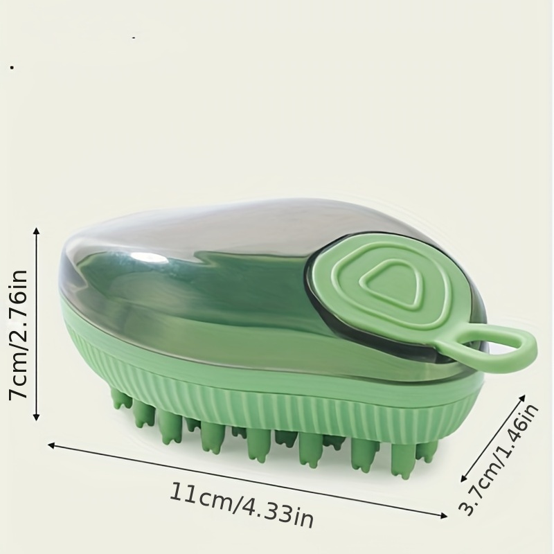 Soft Silicone Dog Brush Pet Shampoo Massager Bath Brush Bathroom Puppycat  Washing Massage Dispenser Grooming Shower