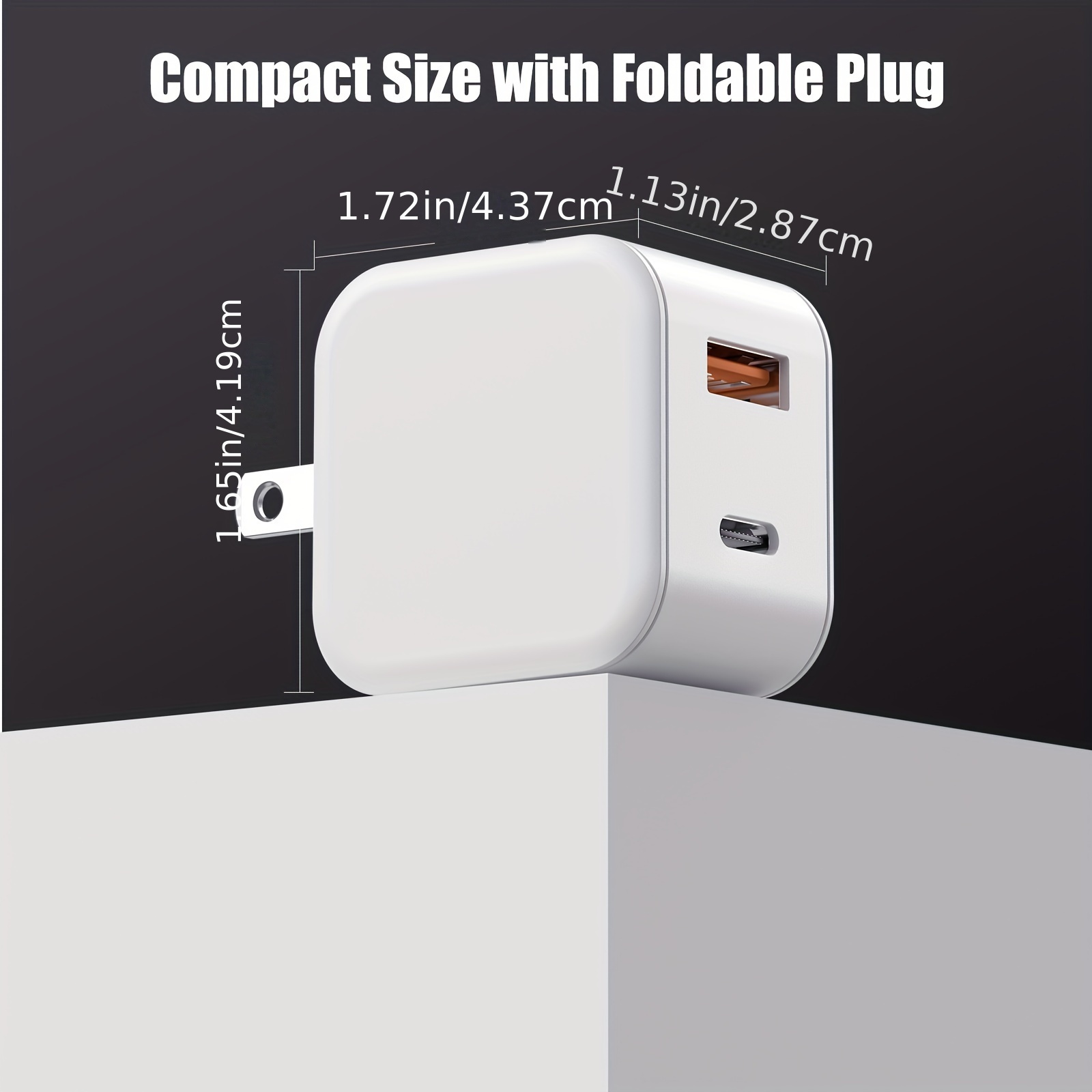 Chargeur USB C 25W, Chargeur Rapide PD 3.0 avec Câble de Charge
