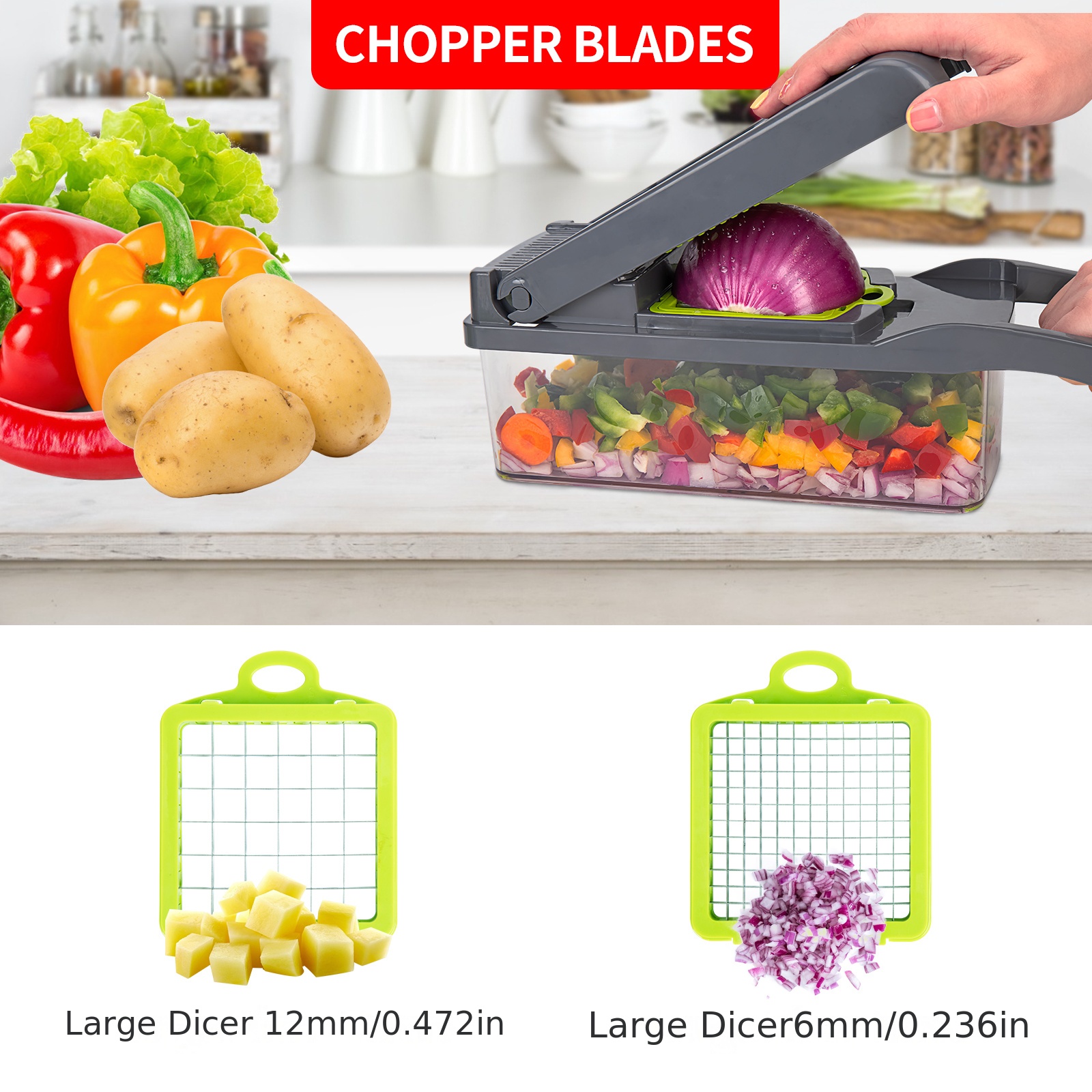 1pc Multifunction Cucumber Cutter