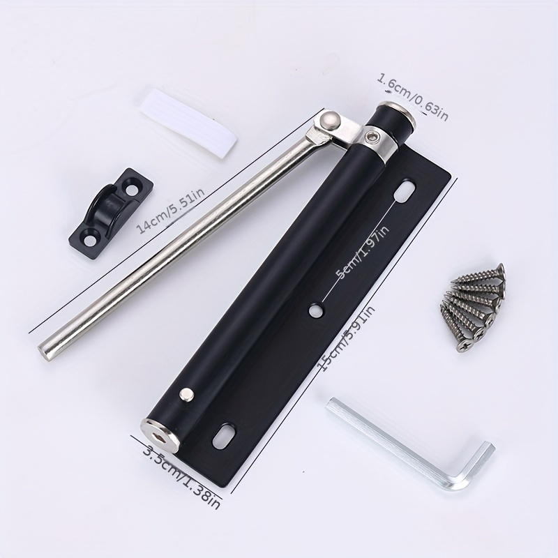 304 stainless steel automatic door closer silent   with adjustable spring tension   concealed door hardware no   required details 0