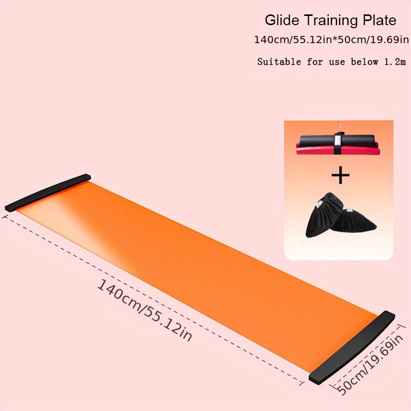 Skating Training Mat Core Exercise Sliding Pad 140 x 50 cm