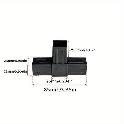 connettore angolare in plastica a 5 porte - supporto per scaffali industriali con design di gomito a 90°, plastica resistente per sicure delle tubature, compatibile con standard di filettatura europei e americani, connettore per tubi, supporto per scaffali, elegante, costruzione