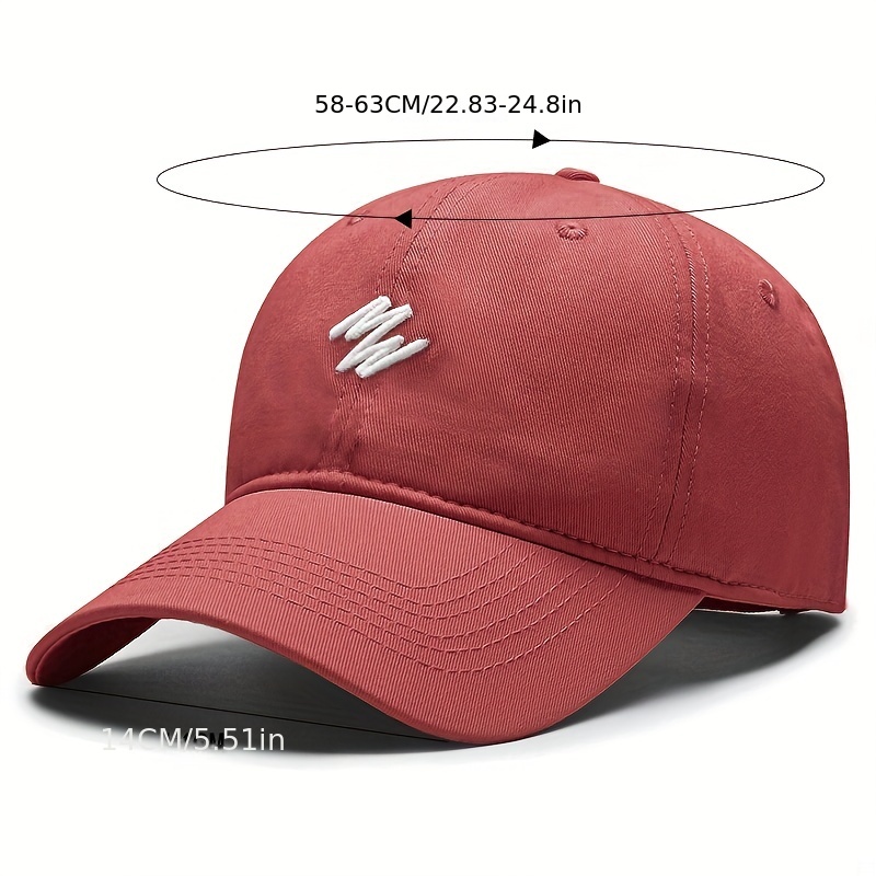Simple Embroidery Baseball Solid Color Casual Dad Hat - Temu