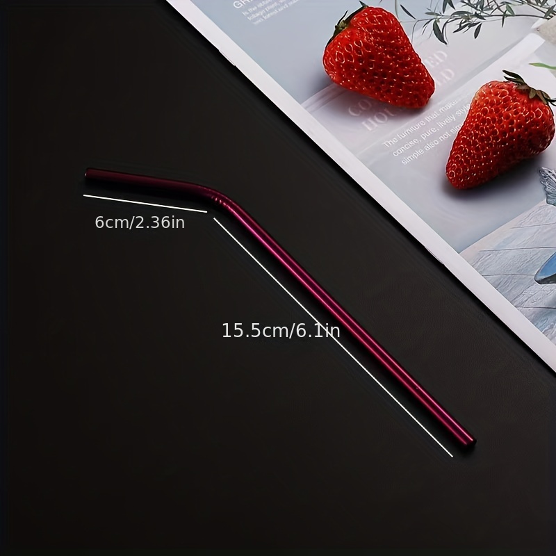 1pc 304 Stainless Steel Straws, Anti Lip Wrinkle Straws, Anti Wrinkle Straws,  Anti Lip Wrinkle Straw, Drinking Straws, 2.76*9.75 Inches/7*23.5cm