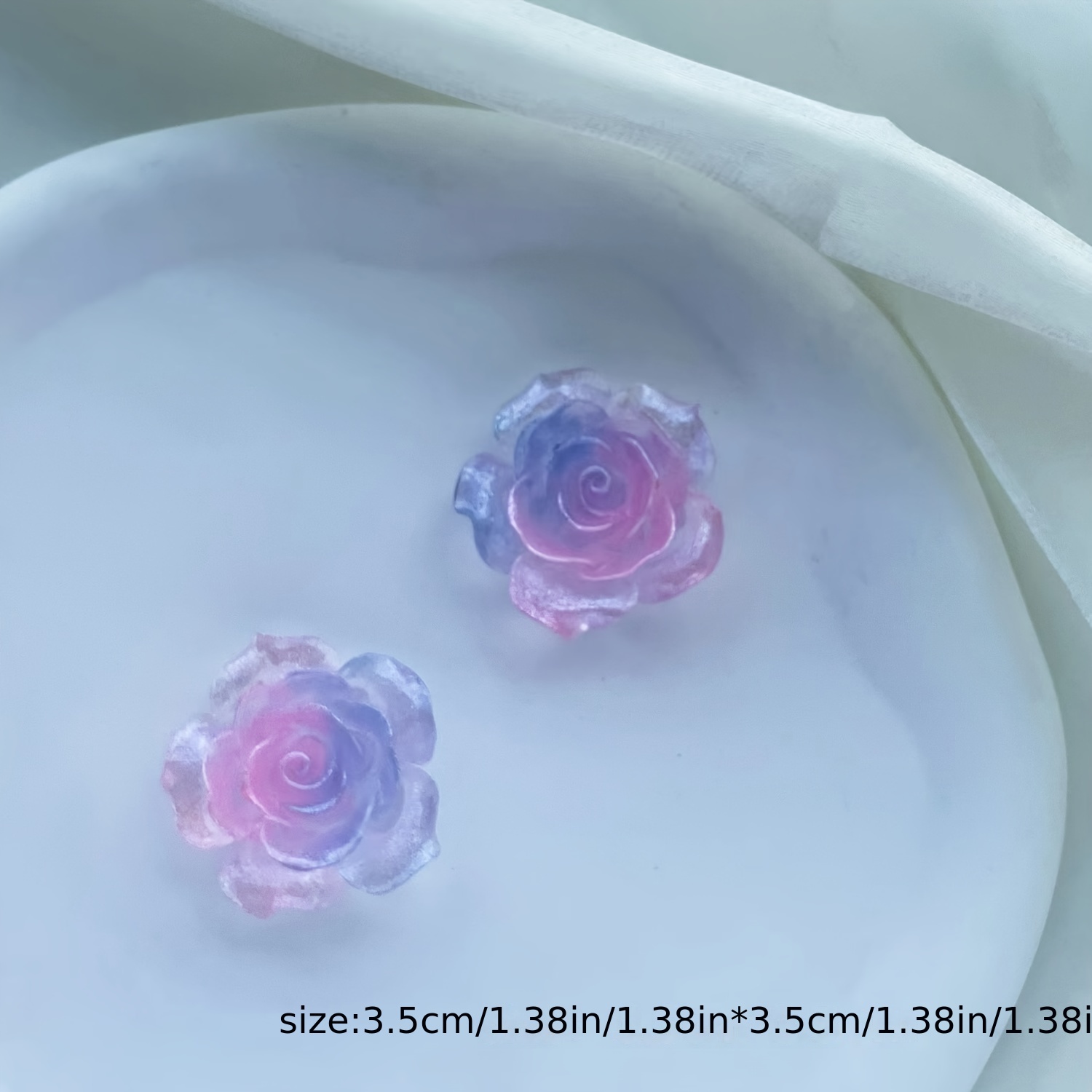 Rose Camellia Butterfly Mixed Pack Design Resin Charms For - Temu