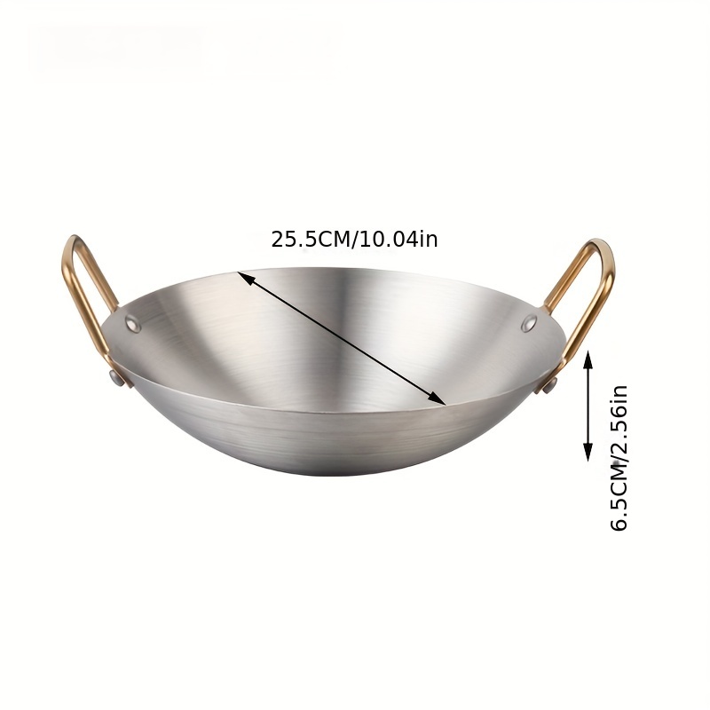 Stainless Steel Kadai Wok - 22 inch Round