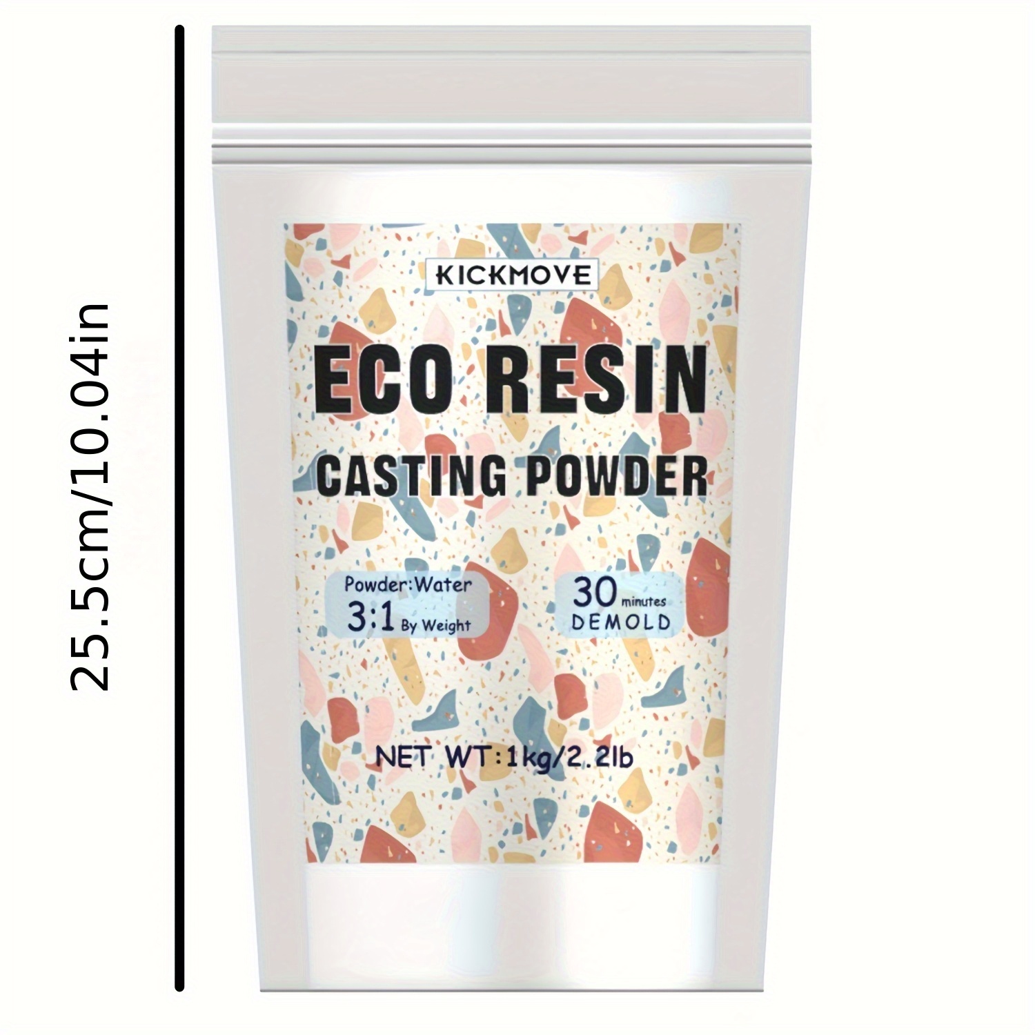 TEMU Resin Casting Powder 1000g, Fast Curing Eco Resin Casting Kit For Beginners, 20- Demold, Easy Mixing Water Activated Plaster Powder Molding