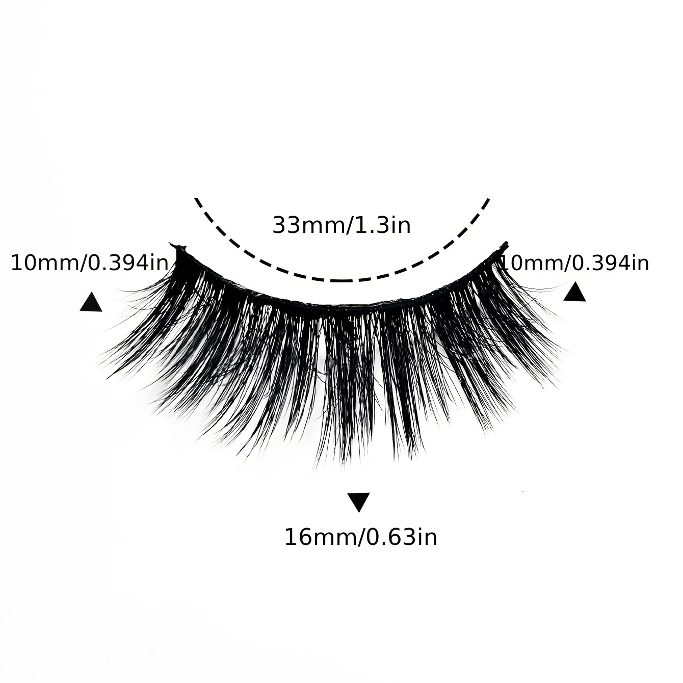 3D Faux Mink Lashes Strips 7 Pairs C Curling False Eyelashes
