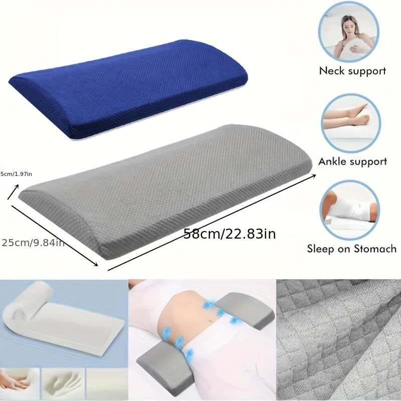 

1pc Multifunctional Lumbar , 22.83x9.84x5.9 , , Polyester, Knitted, , Compressible, Removable , , For , Knees, , , - Waist ,