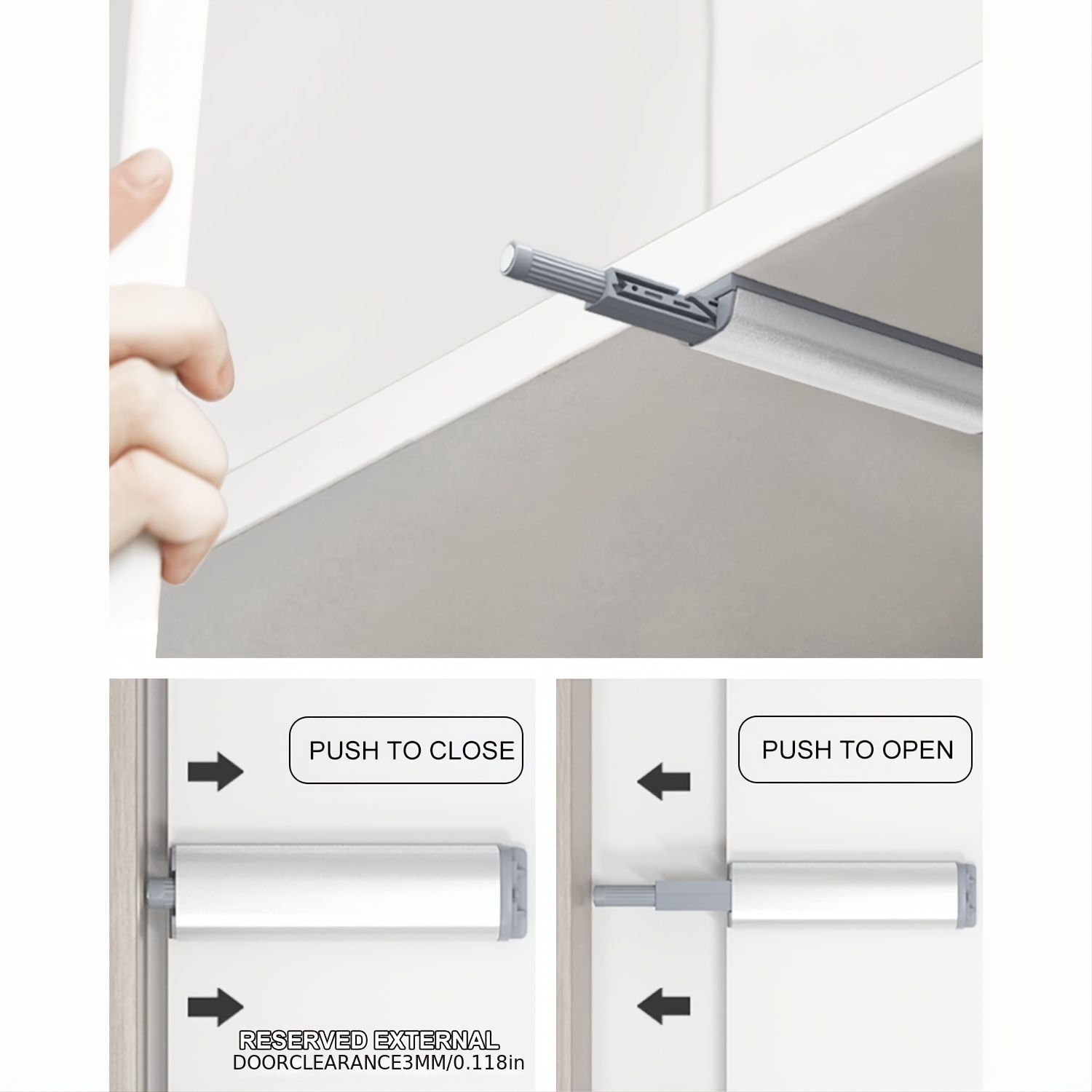 Magnetic Push Latches For Cabinets Leiry Push To Open - Temu United Arab  Emirates