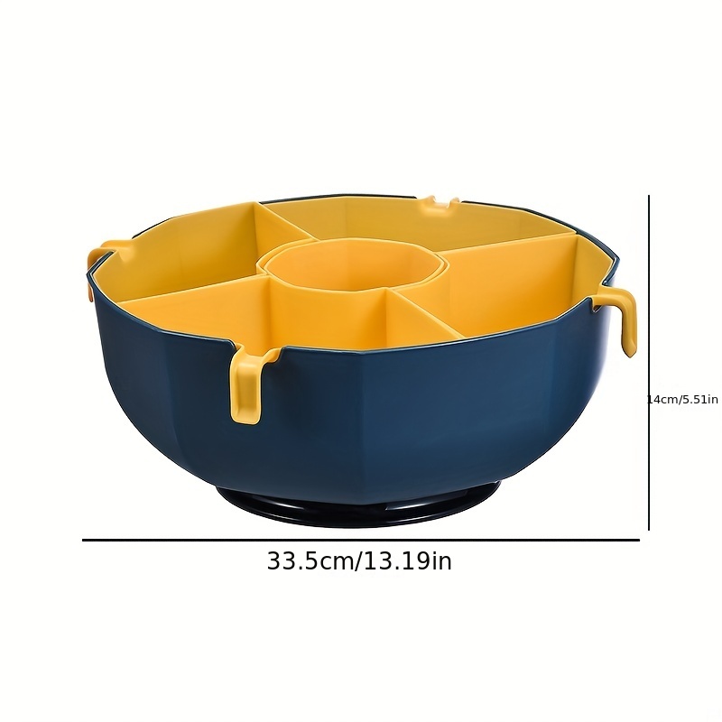 Separated food storage container household multilayer hotpot artifact  hotpot vegetable platter rotatable drain basket hotpot platter tableware  storage