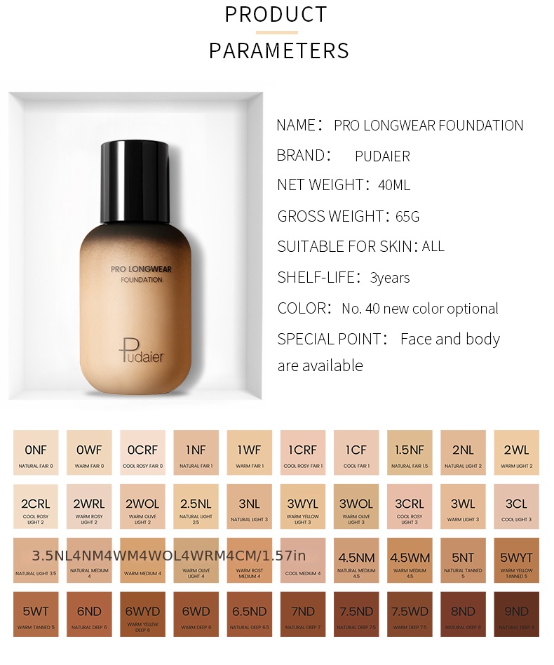 20 color Waterproof Full Coverage Foundation Cream Natural - Temu