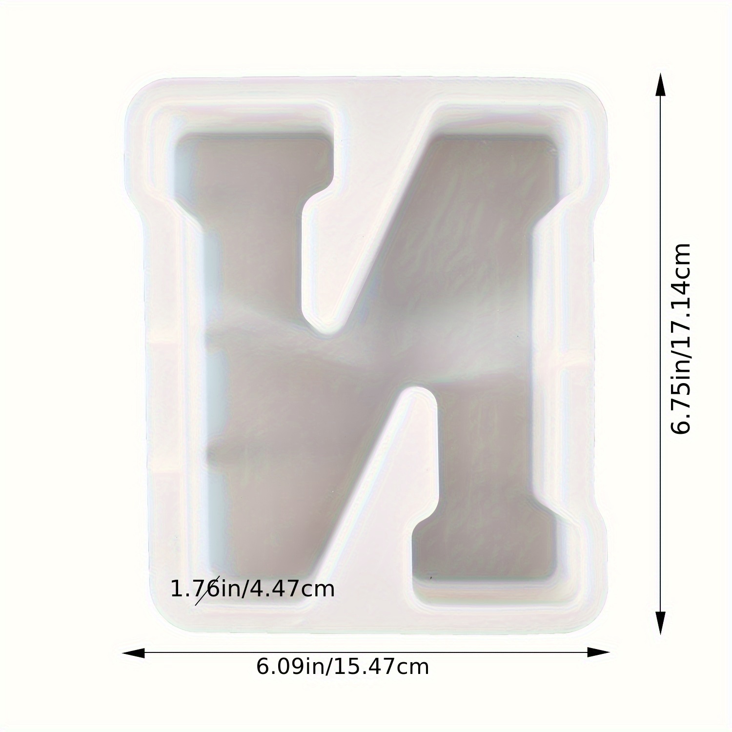 Large Size 3d Alphabet Epoxy Resin Silicone Mold Capital - Temu