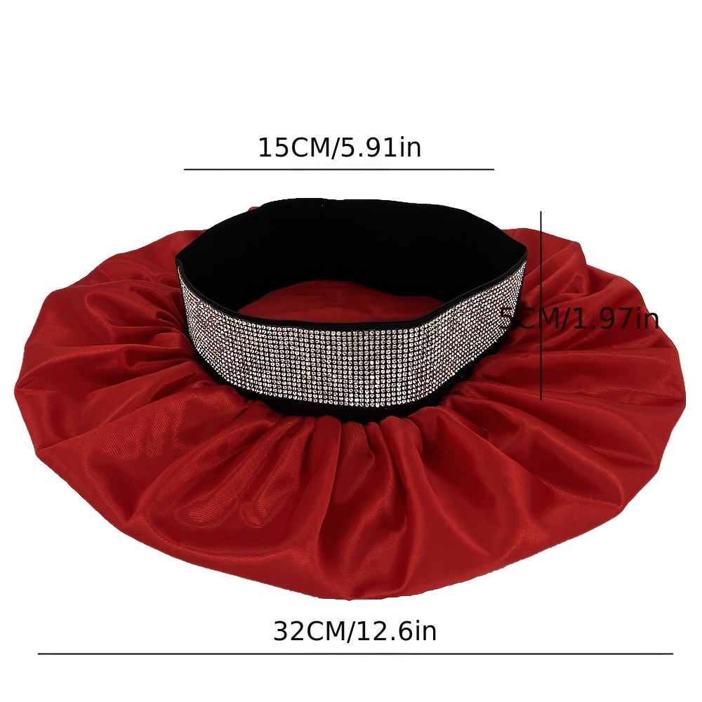 1pc Extra Large Satin Bonnets Dormire, Bonnets Capelli Donne Trecce Capelli  Ricci, Cappello Notte In Seta Laser Doccia - Bellezza E Salute - Temu Italy