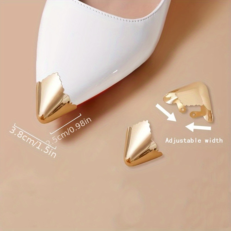 1 Pair Of Pointed Toe Shoe Protectors, Hollow High Caps, Elegant High Covers, Durable Shoe Toe Caps For Shoe Protection, Repair, And Decoration