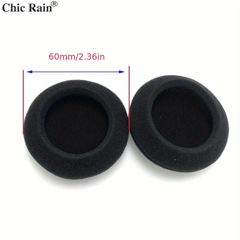 Thickened Foam Ear Pads For Headphones Sponge Replacement Cushions Covers Earphones Case 40mm 50mm 55mm 60mm 70mm 80mm 85mm 90mm 95mm 100mm 105mm 110mm