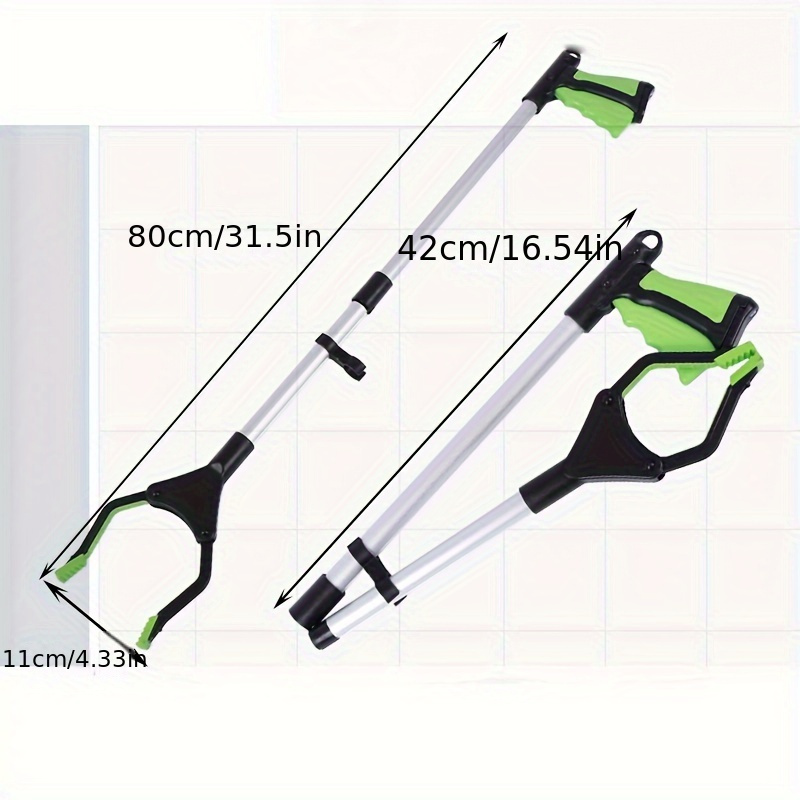 cigarette pick up tool 1pc * Folding * Tool, Picking Up Cigarette Butts With Magnetic Garbage  Clip, Green