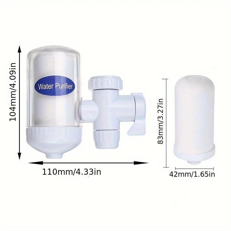 home faucet water purifier system tap with replaceable cartridge no electricity required plastic bottle container type for kitchen purification Product details 2
