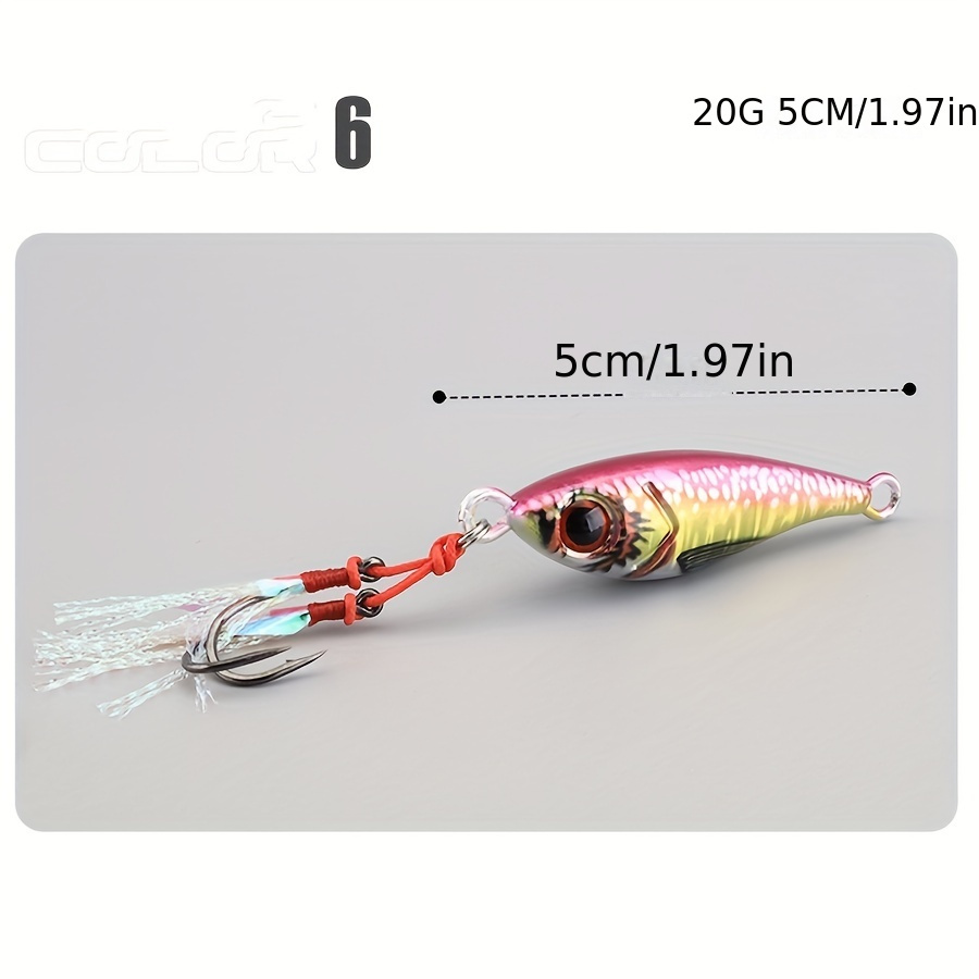 Night Light Lure Iron Plate Lure Far Casting Sea Fishing - Temu