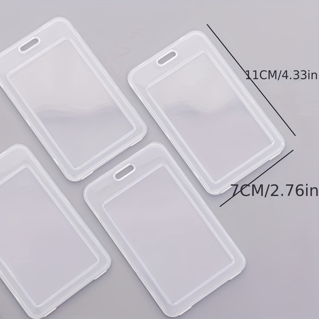 Transparent Plastic Card Holder Perfect For Student Id Rice - Temu