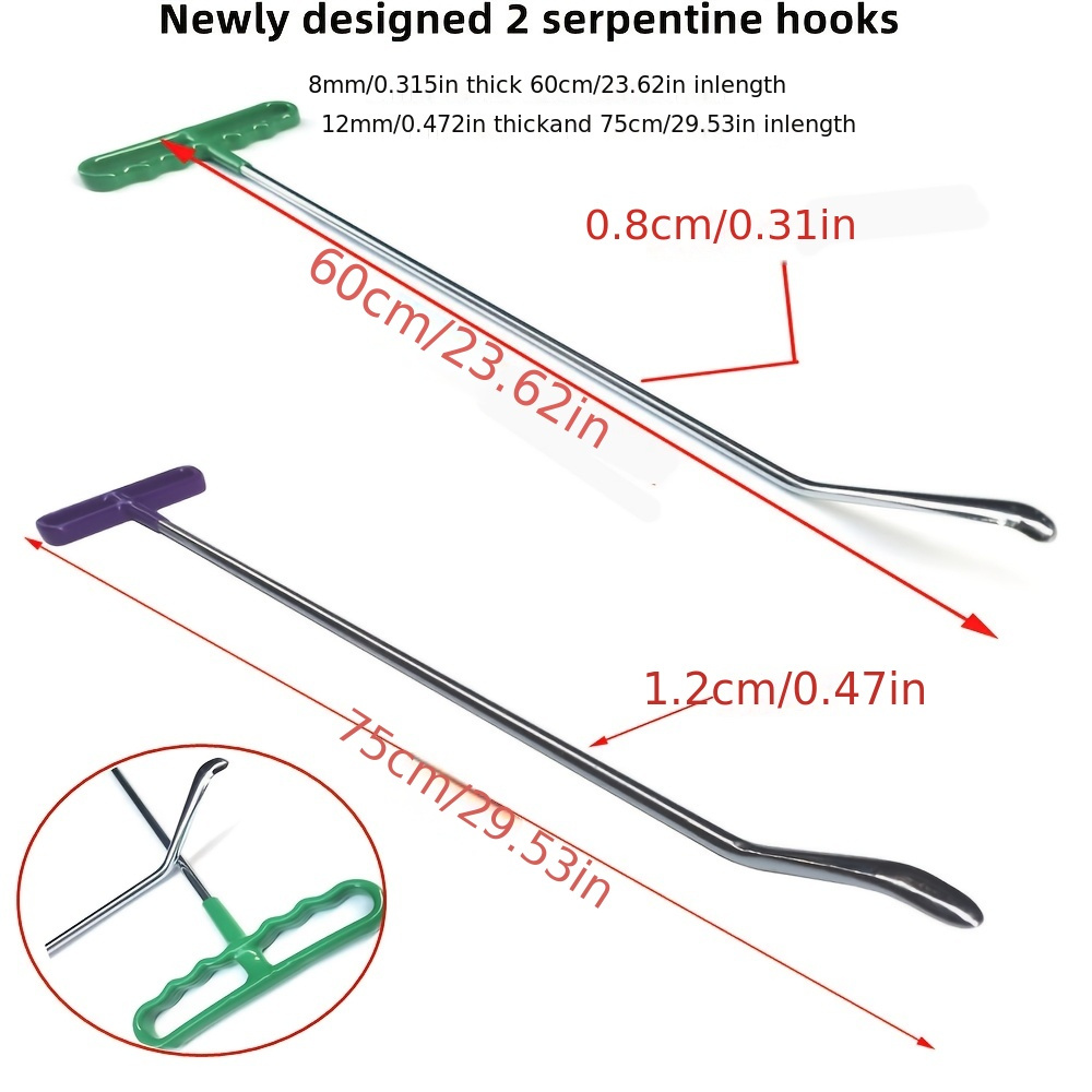 

Car Sheet Metal Dent Repair Tool Snake Hook Pry Stick Body Panel Deformation Hail Pit Deep Pit Traceless Free Spray