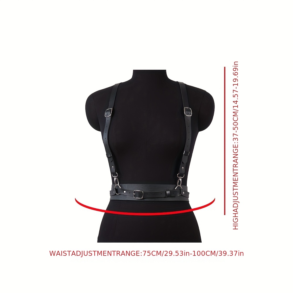 1pc Women's Harness With Double-shoulder Strap And Waist Belt For Suit  Decoration