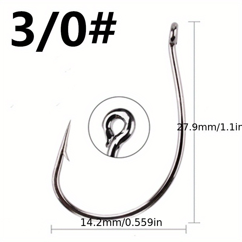 High Carbon Steel Barbed Fishing Hook Soft Worm Barbed - Temu Canada