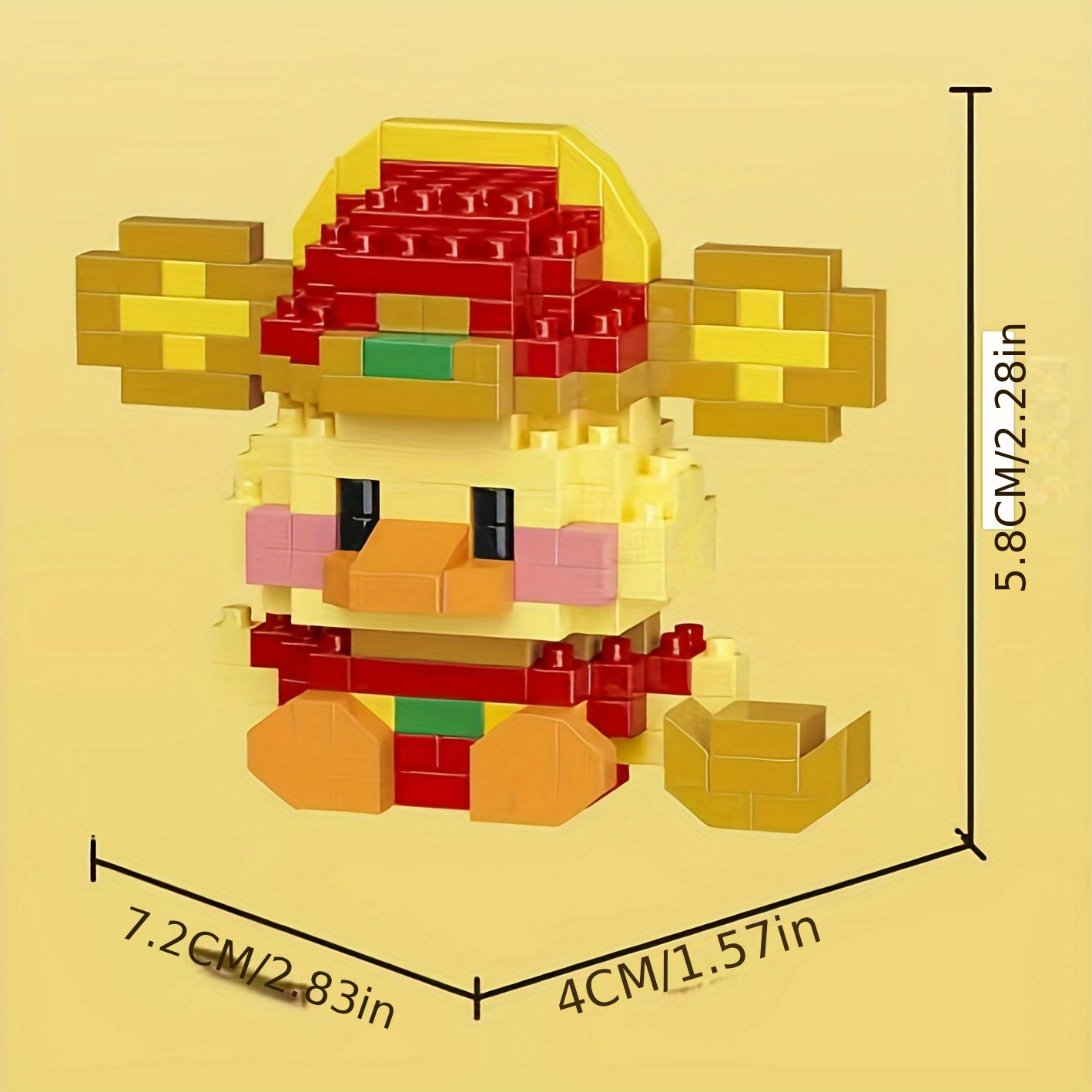 Duck Shape Micro Particle Building Blocks DIY Creative Gift