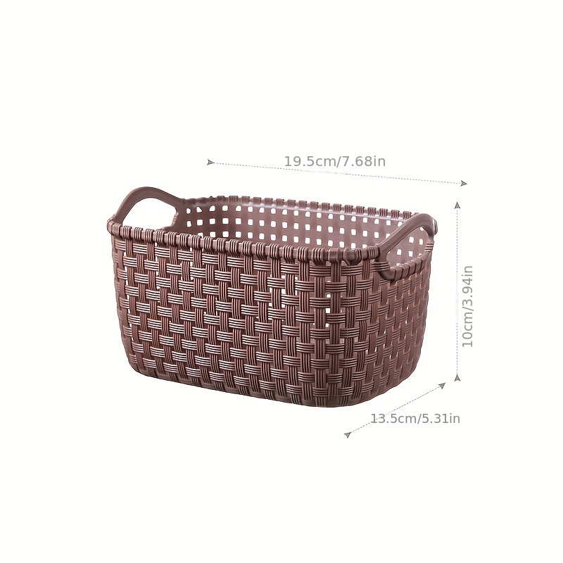 Portable Bath Basket Bathroom Products Shampoo Sundries Storage Basket  Multi-functional Hollow Small Basket 