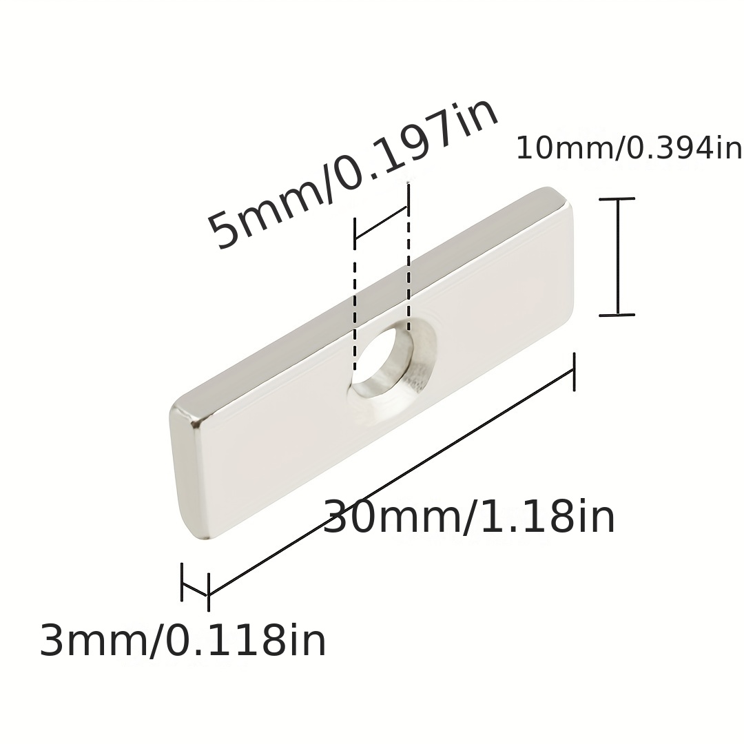 Rectangle Small Magnet Rare Earth Neodymium Block Strong Craft Magnets Pick  Size