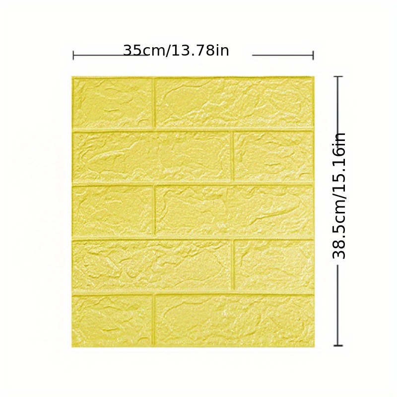 5 Uds/10 Uds. Adhesivo Pared Ladrillo 3d Papel Tapiz Diy - Temu