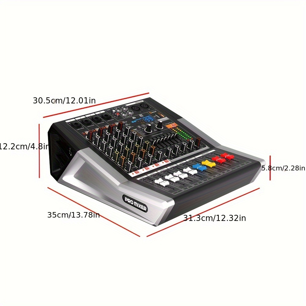 4 channel mixer power amplifier round mixer passive 350w - Temu