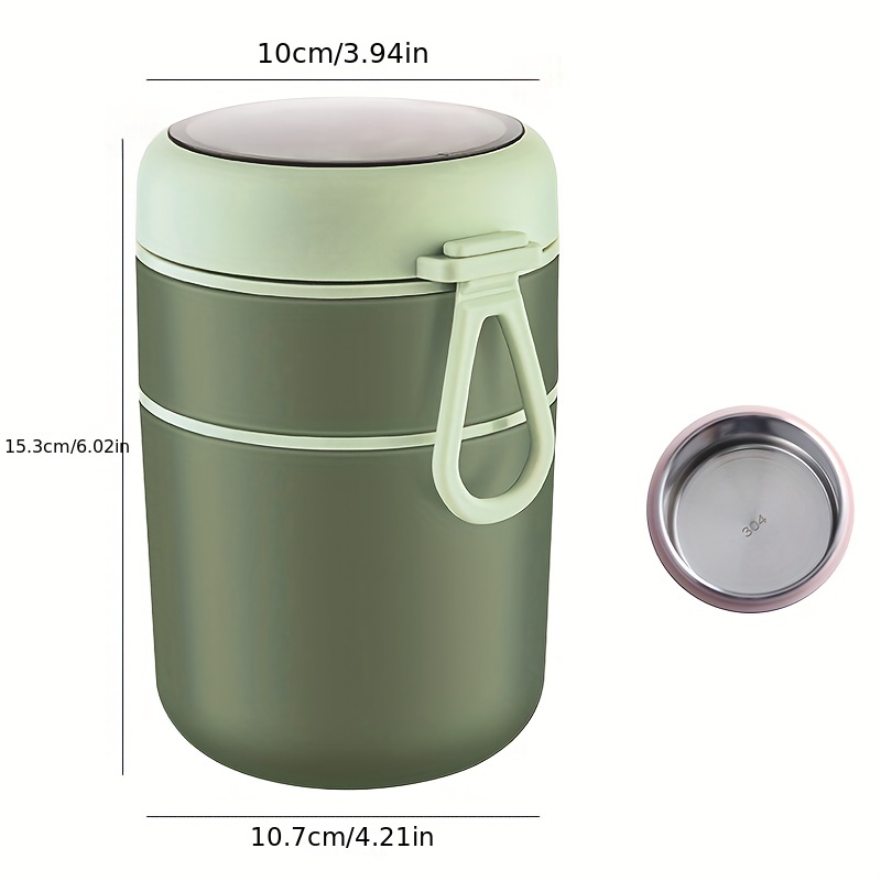 304 Stainless Steel Lunch Box Drinking Cup With Spoon Food Thermal Jar Insulated  Soup Insulated Containers Thermische Lunch Box - Temu