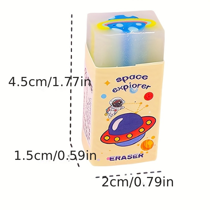 Space Theme Erasers For Students Assortment Novelty Pencil - Temu