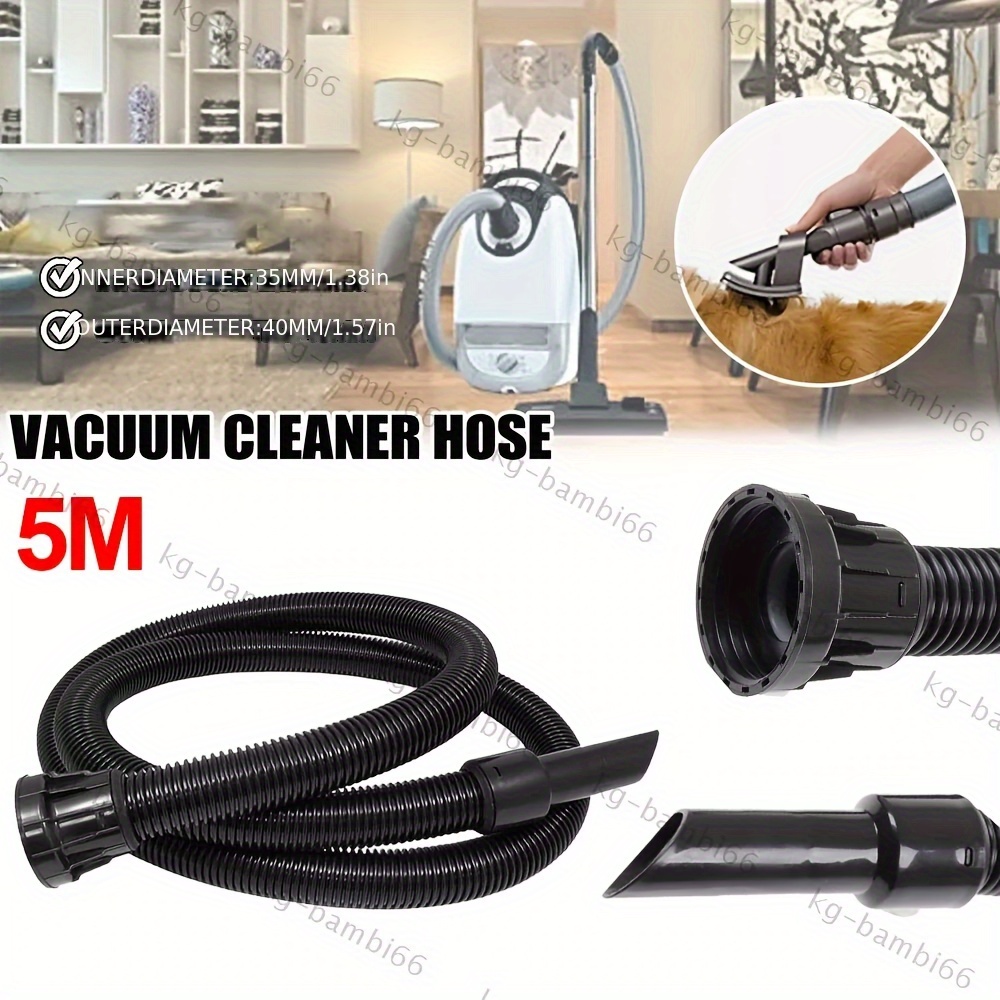 TEMU Numatic Cleaner Hose 2.5m Extra 32mm - Durable Plastic With Dual Swivel Cuffs, Kink-, Compatible With Henry, George, Charles, Basil & Models,