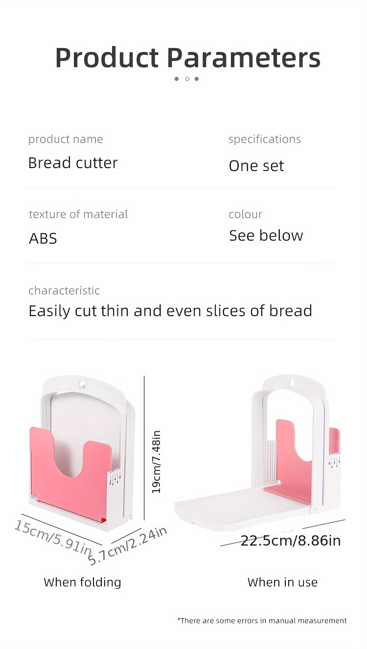 1pc japanese manual bread slicer adjustable thickness square blade non electric handheld bread cutter for   toast sandwich slicing details 5