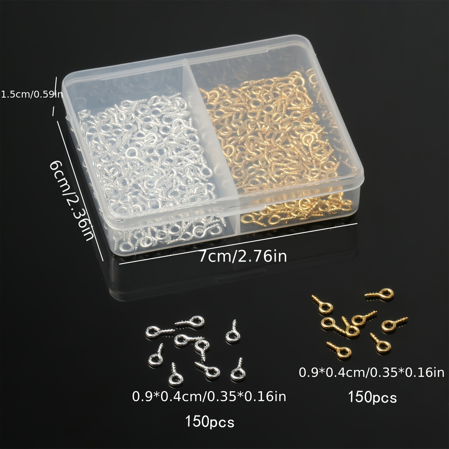 Screw Mini Metal Small Eye Pin Pendants Supplies Diy Art - Temu