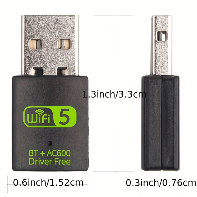 Adaptateur WiFi USB 600Mbps Carte sans fil Dongle réseau - Temu