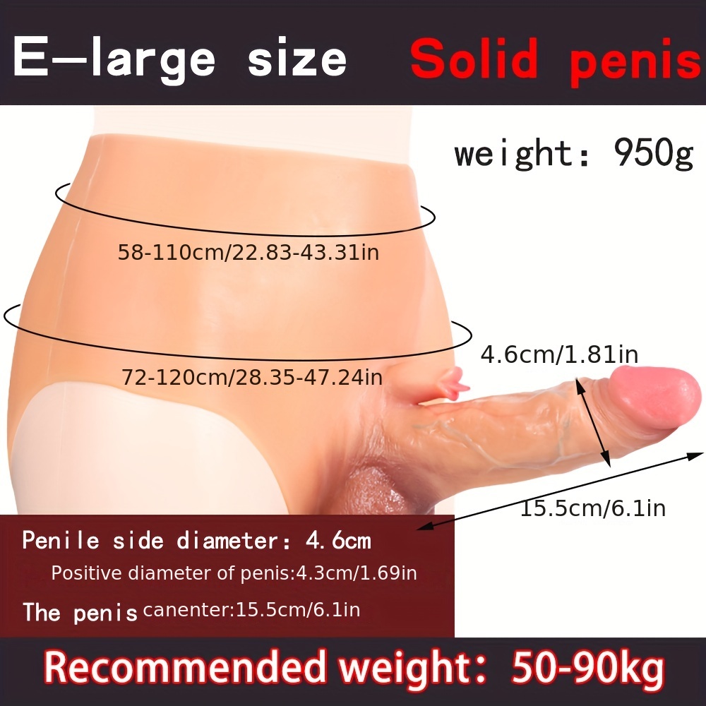 Dildo Pants Solid Penis Pants For Women Liquid Silicone - Temu
