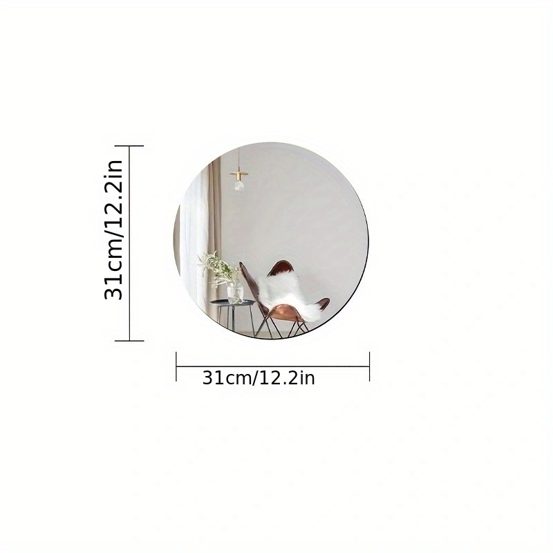 Sticker Mural Acrylique 3D Poisson Et Bulles Autocollants Miroir Pour