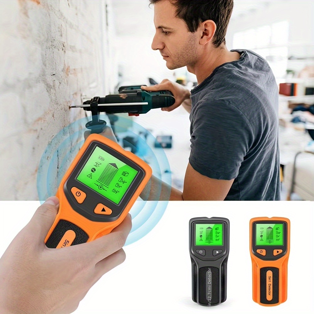 

With Display - Wall Scanner For Wood, Metal & Ac Wire Detection - Battery Operated (batteries Not Included)