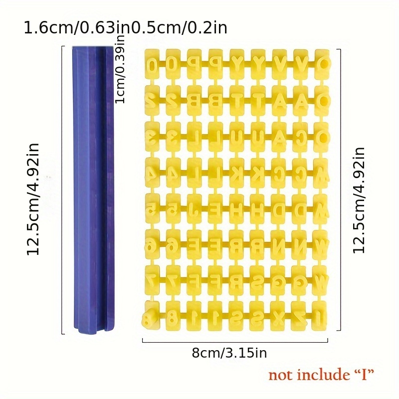 Lettres Timbres pour Argile, Tampon Lettre Alphabet avec Outils