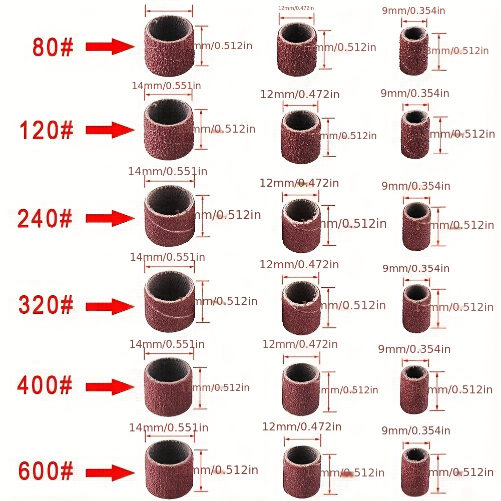 384pcs set for nail drill bits roller grinding kit accessories rotary tool set 2