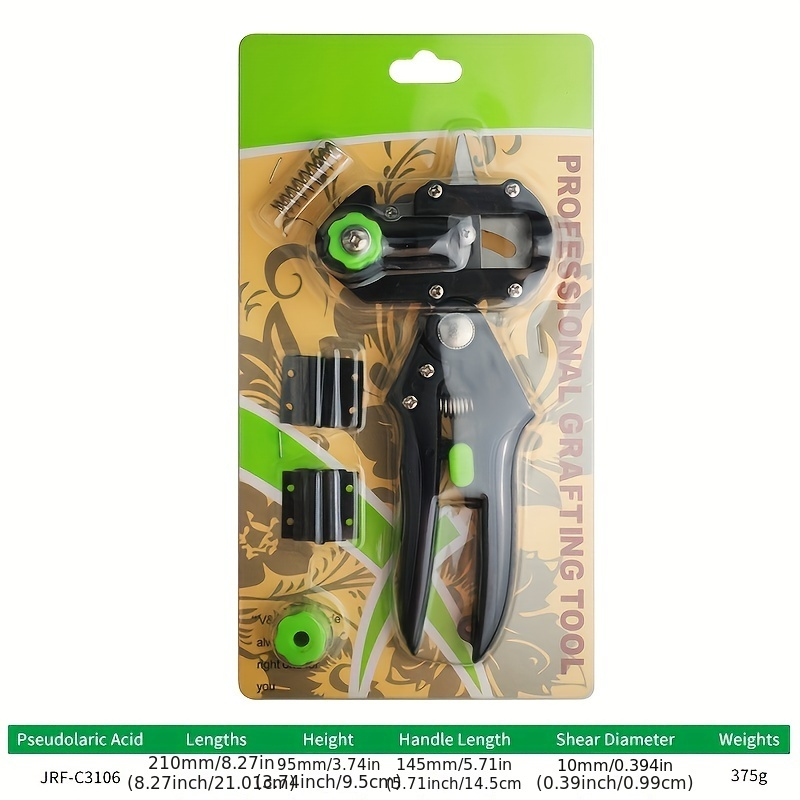 TEMU Professional Grafting Scissor Shear, Grafting Tool, Pruner Kit, V-graft And U-graft, Fruit Tree Grafting