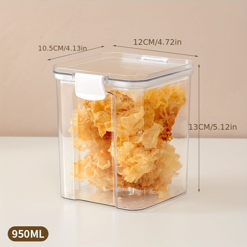Food Grade Sealed Jars - Transparent Plastic Storage Containers For  Fresh-keeping, Refrigerator, Milk Powder, And Kitchen Supplies - Stackable  And Concave Design - Temu