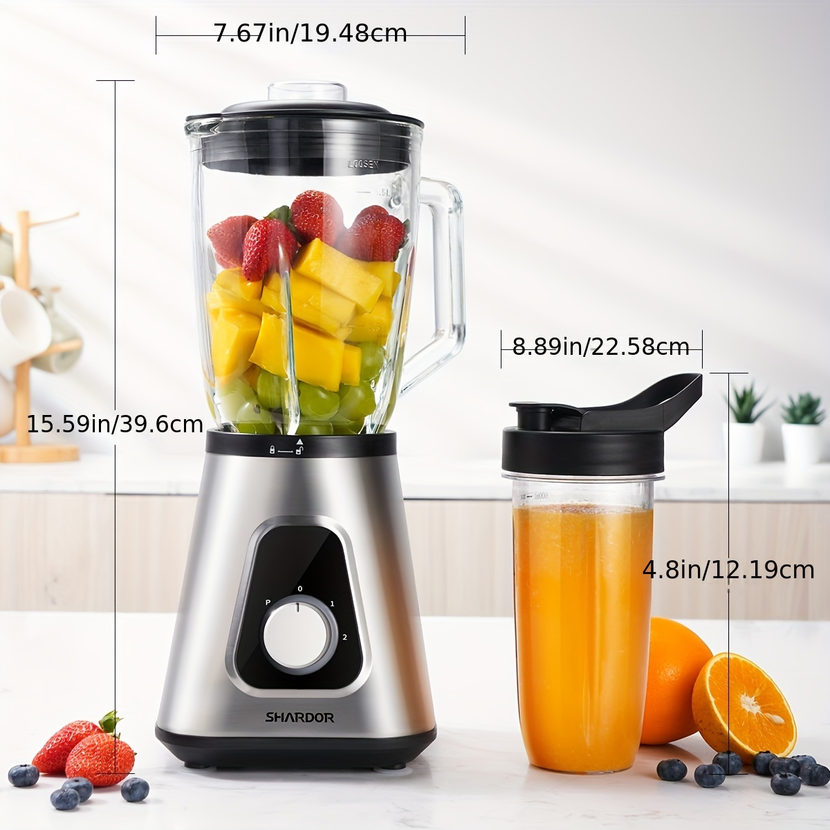  1200w blender for shakes and smoothies 52 oz countertop blender combo 3 adjustable speed for fruit drinks smoothies large capacity details 0